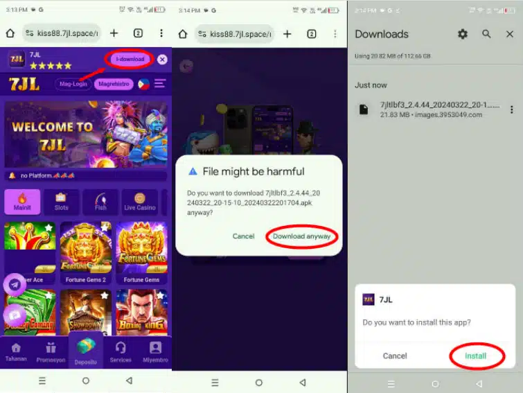Download 7JL App to Android